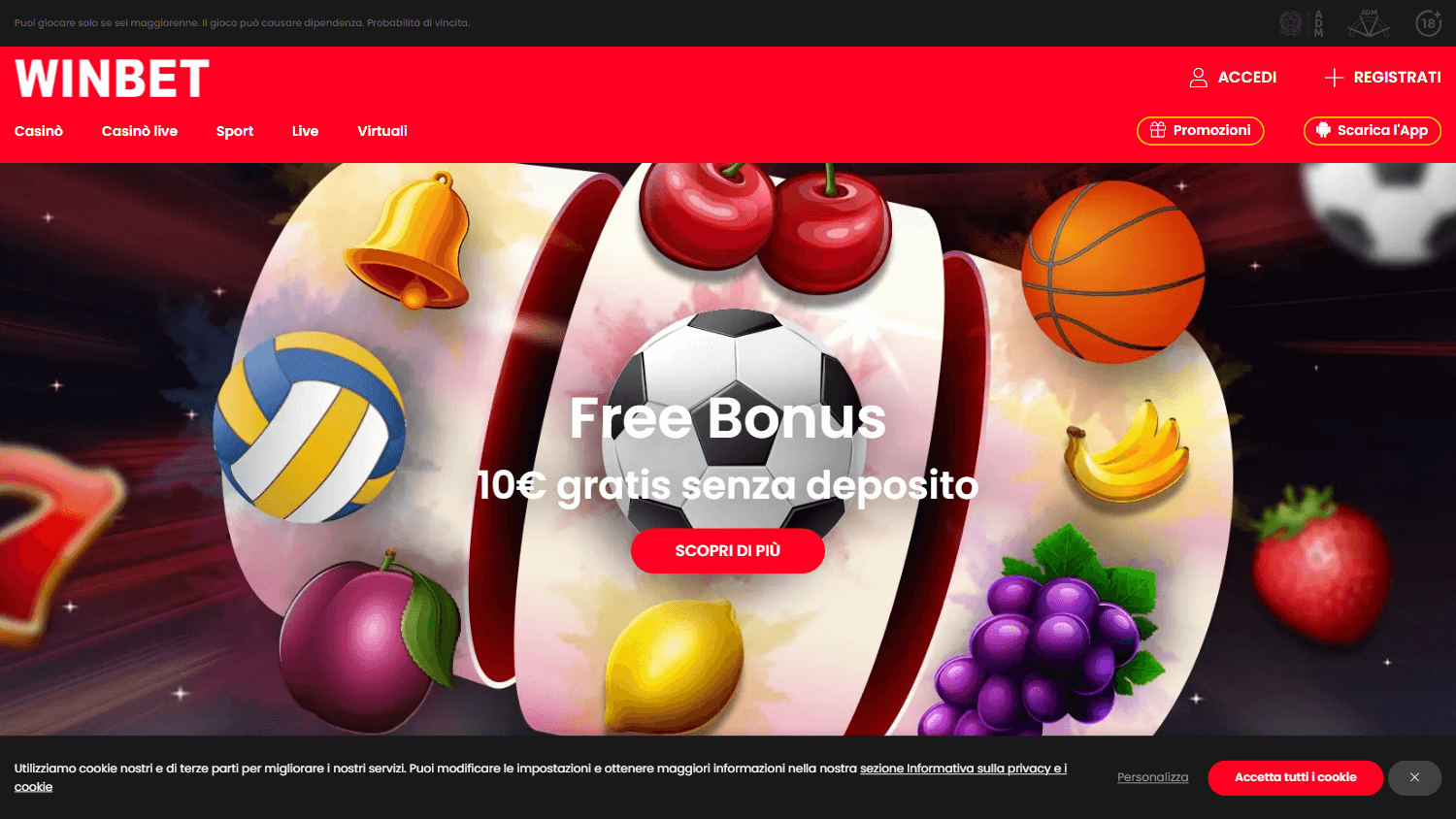 WinBet Casino Desktop screenshot